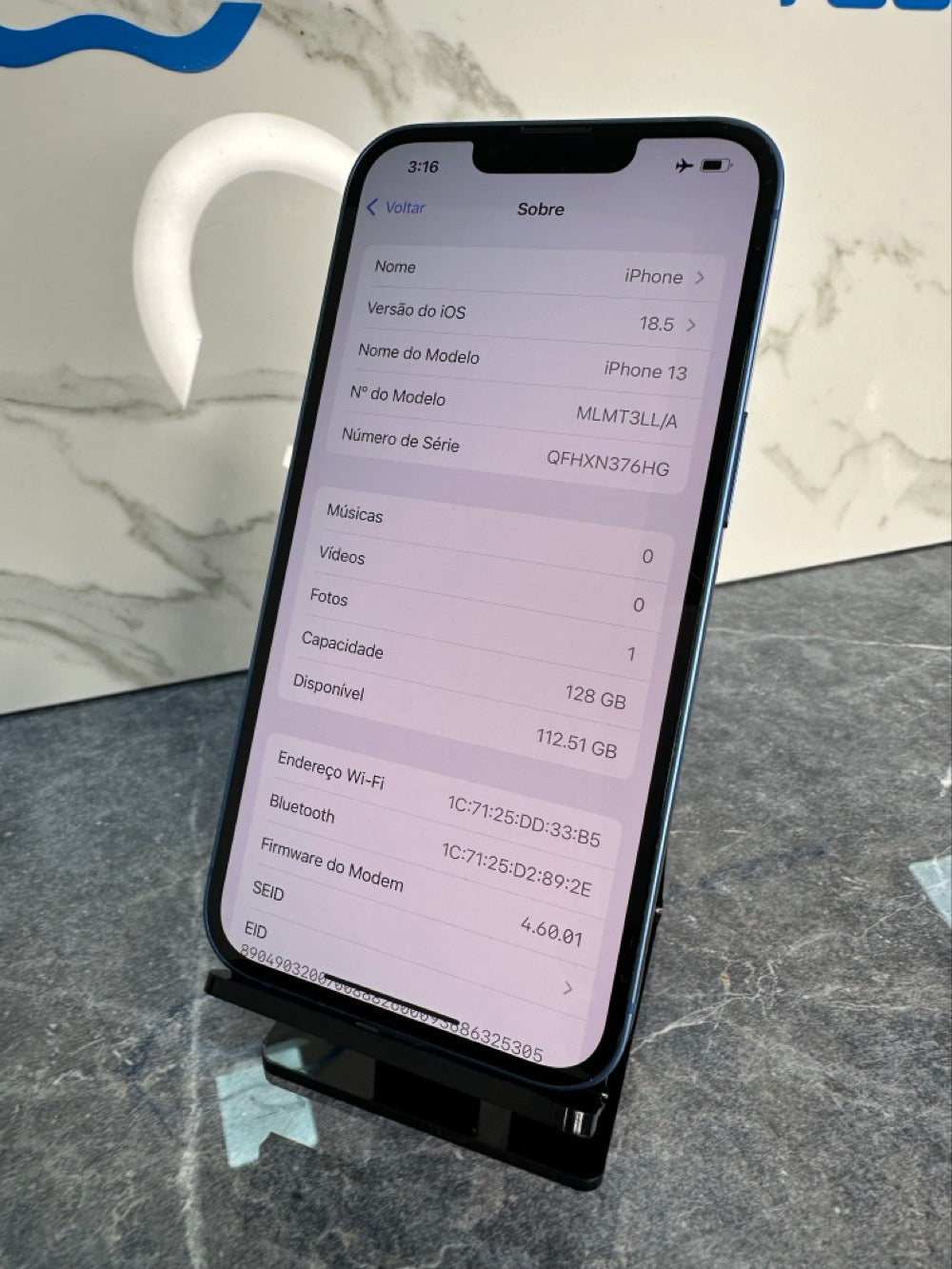 iPhone 13 128gb Azul | Saúde da bateria 84%